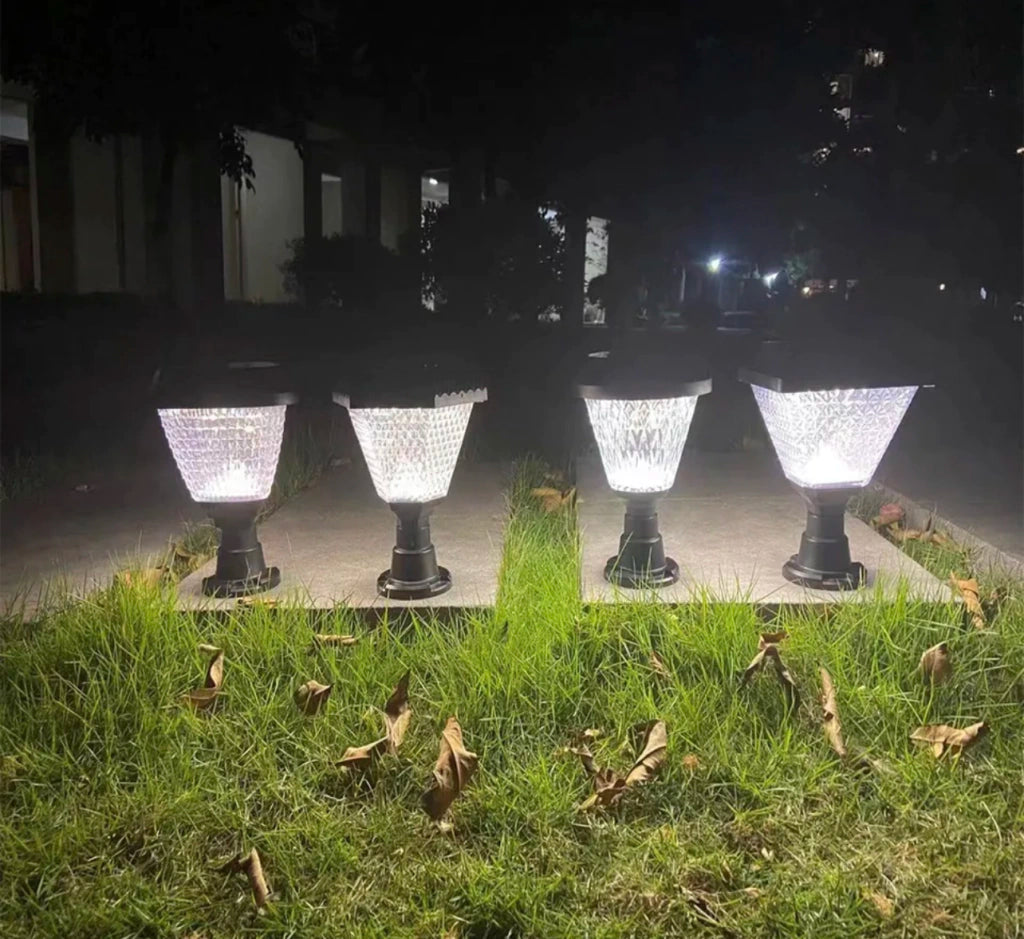 Foco solar de 71 cm con control remoto regulación de luz cálida y fría