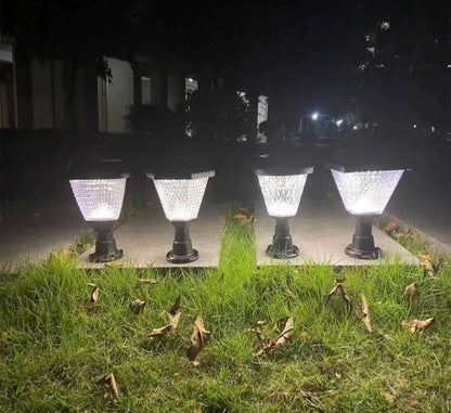 Foco solar de 71 cm con control remoto regulación de luz cálida y fría