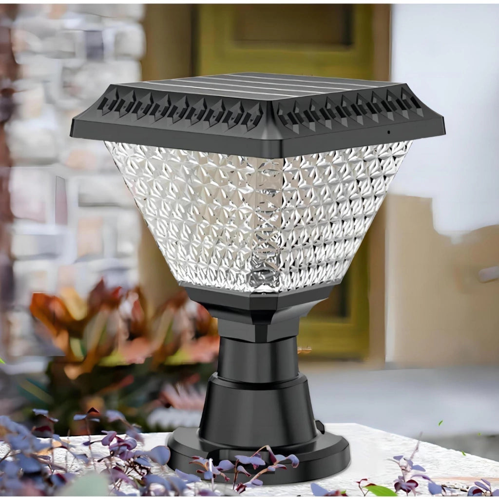 Foco solar de 71 cm con control remoto regulación de luz cálida y fría