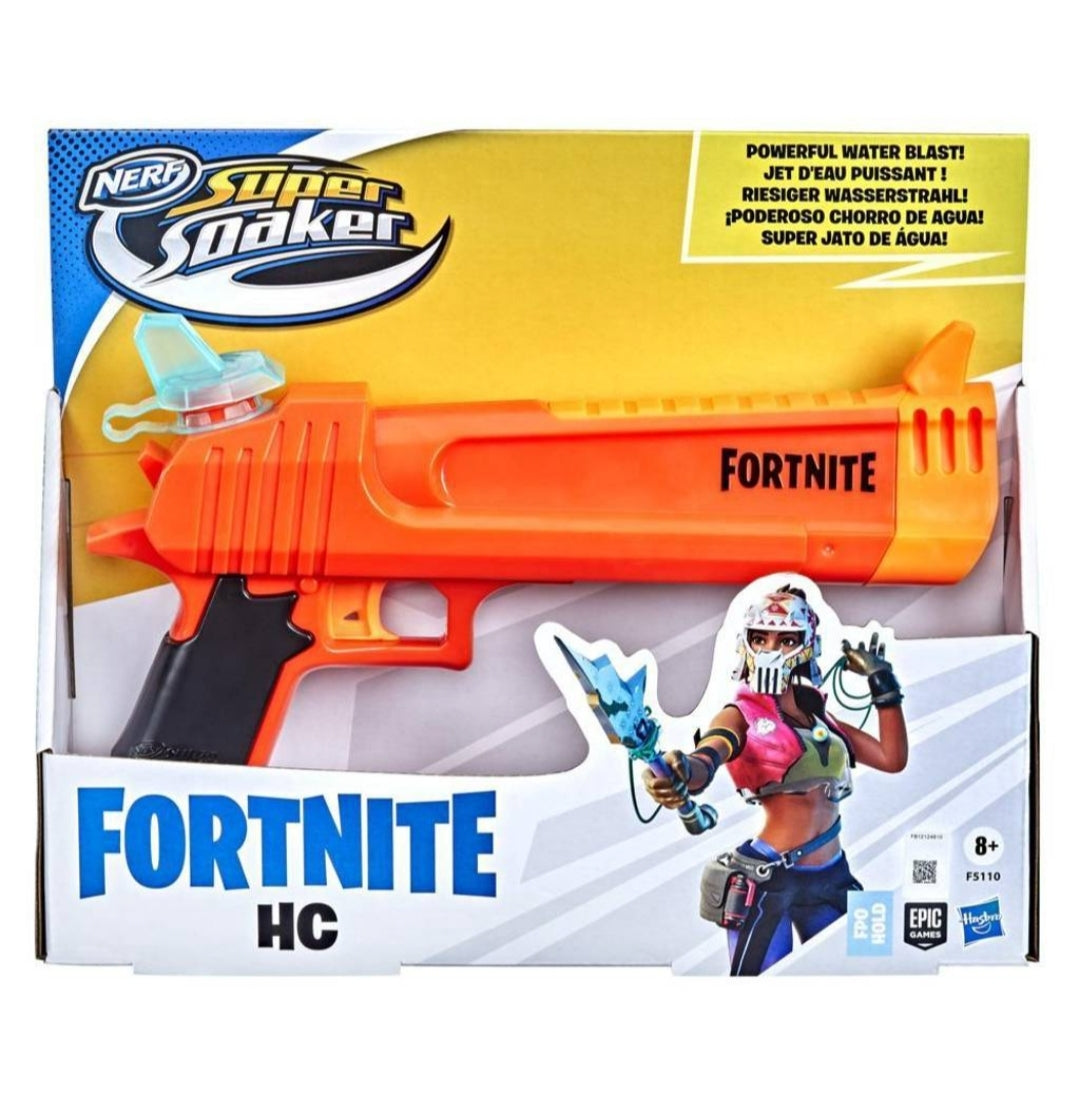 Lanza agua nerf fortnite hc